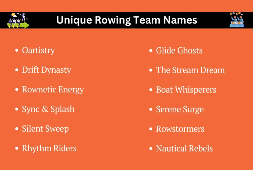 Unique Rowing Team Names
