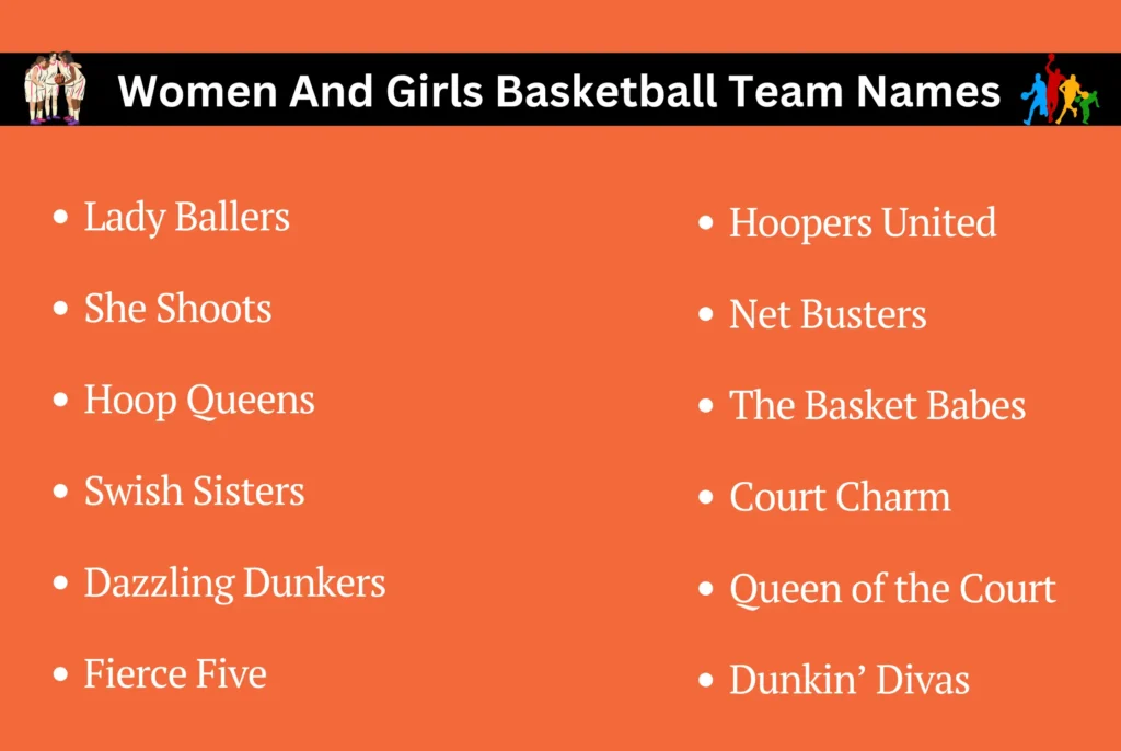Women And Girls Basketball Team Names