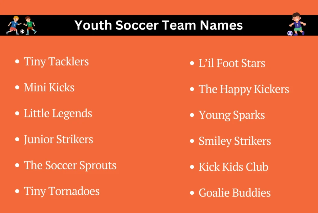 Youth Soccer Team Names