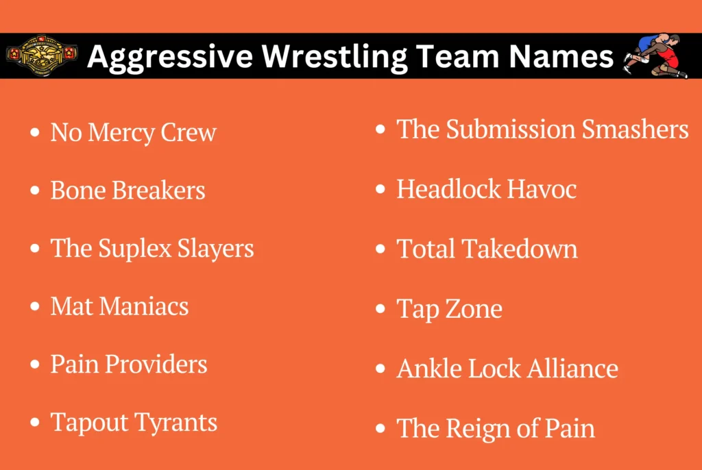 Aggressive Wrestling Team Names