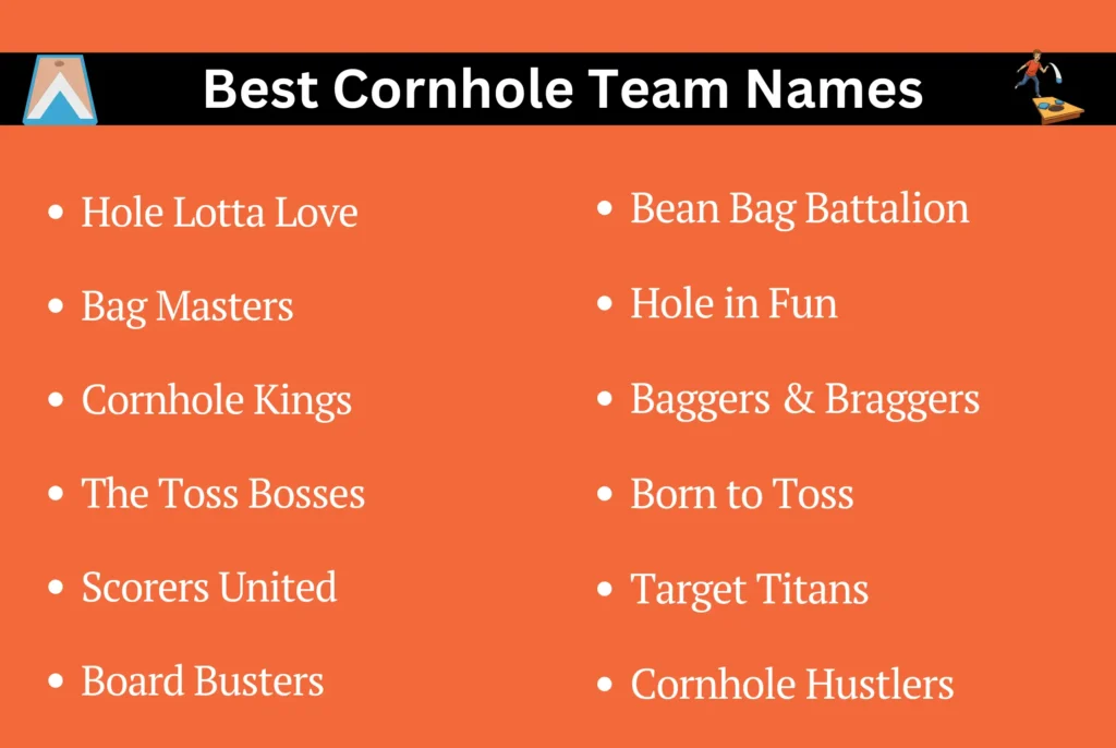 Best Cornhole Team Names