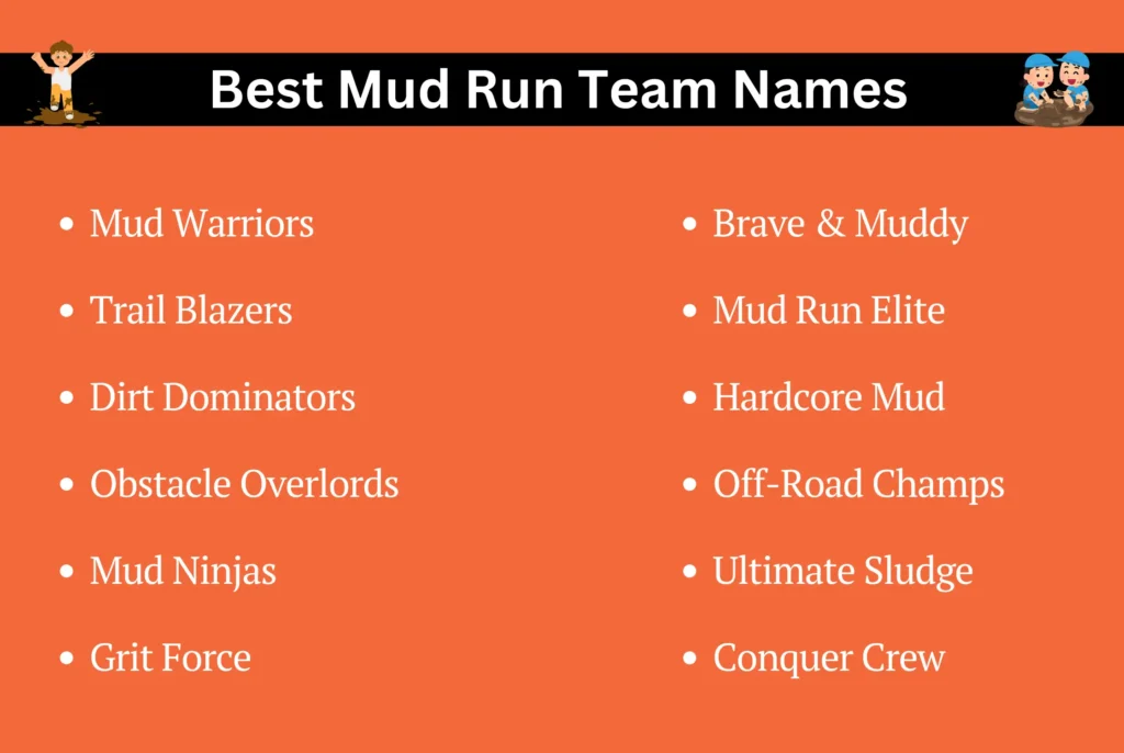 Best Mud Run Team Names