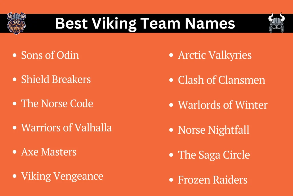 Best Viking Team Names