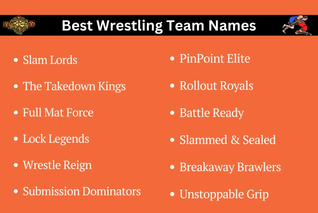 Best Wrestling Team Names