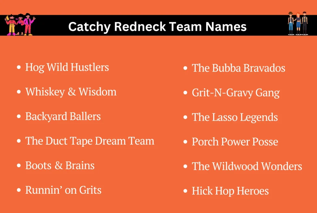 Catchy Redneck Team Names