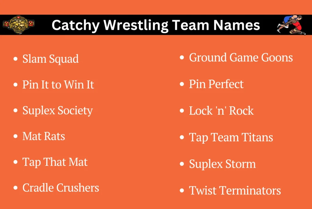 Catchy Wrestling Team Names