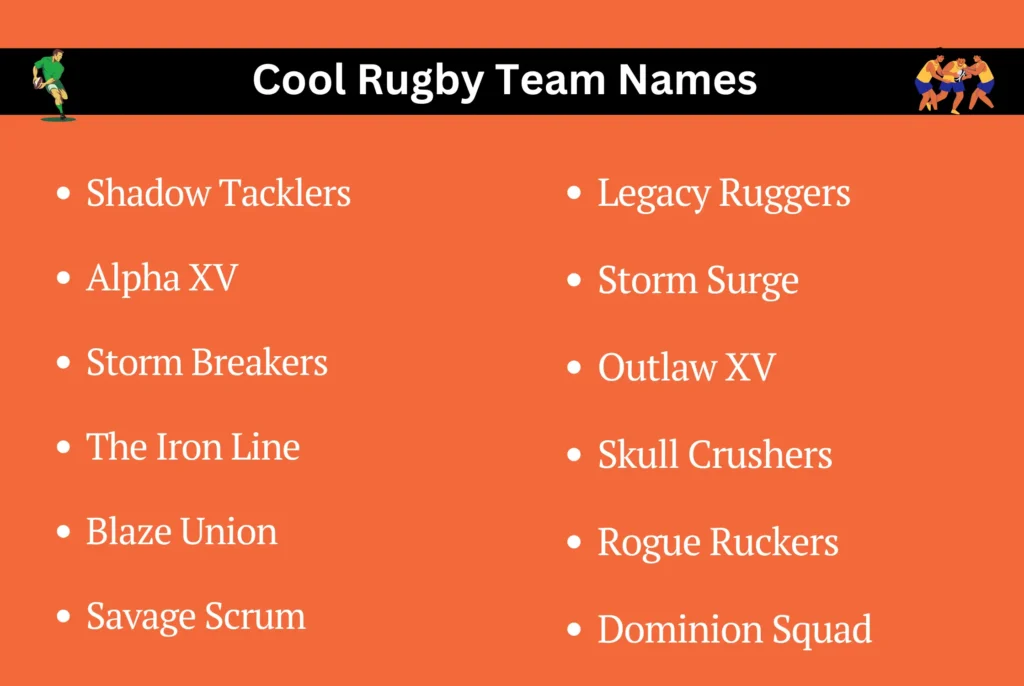 Cool Rugby Team Names