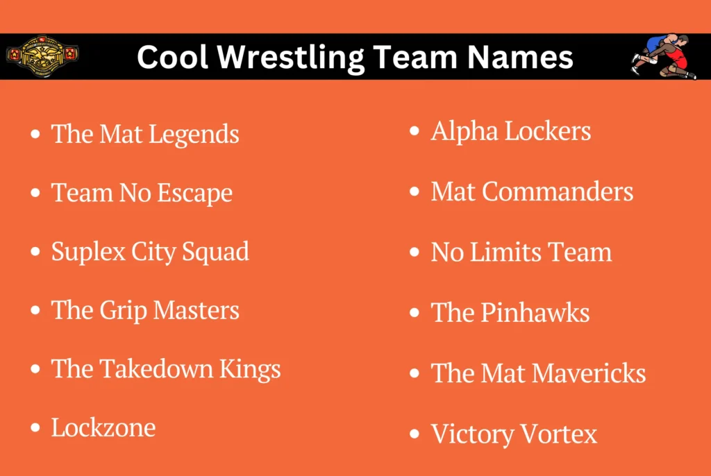 Cool Wrestling Team Names