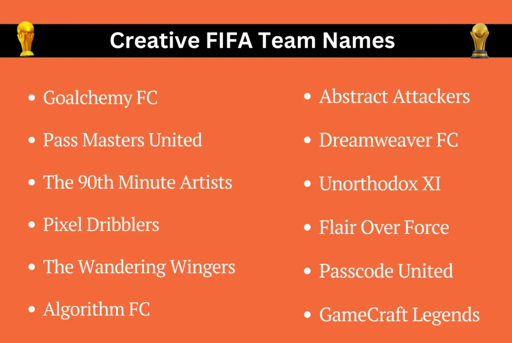 Creative FIFA Team Names