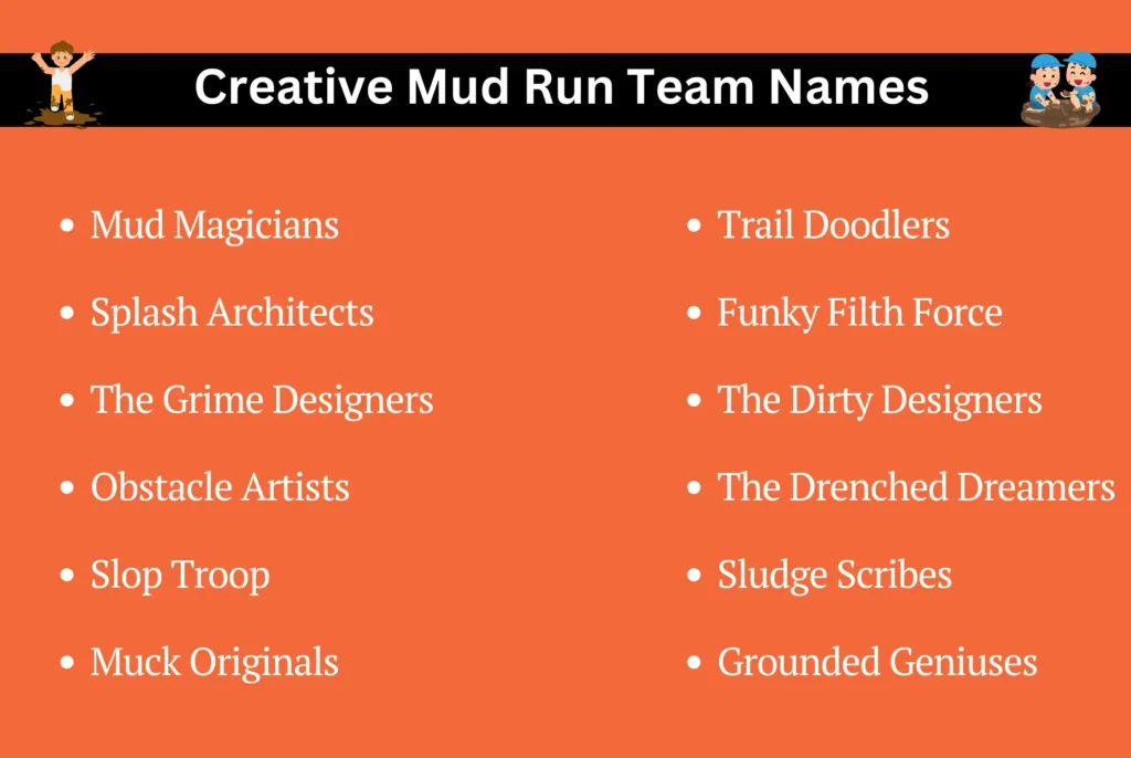 Creative Mud Run Team Names