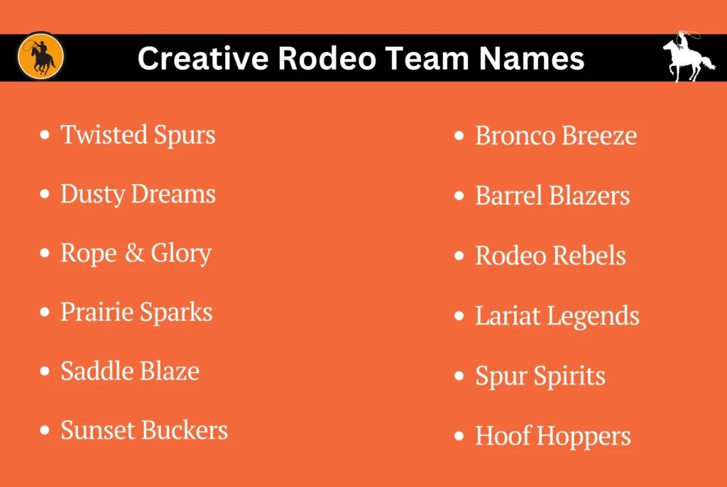 Creative Rodeo Team Names