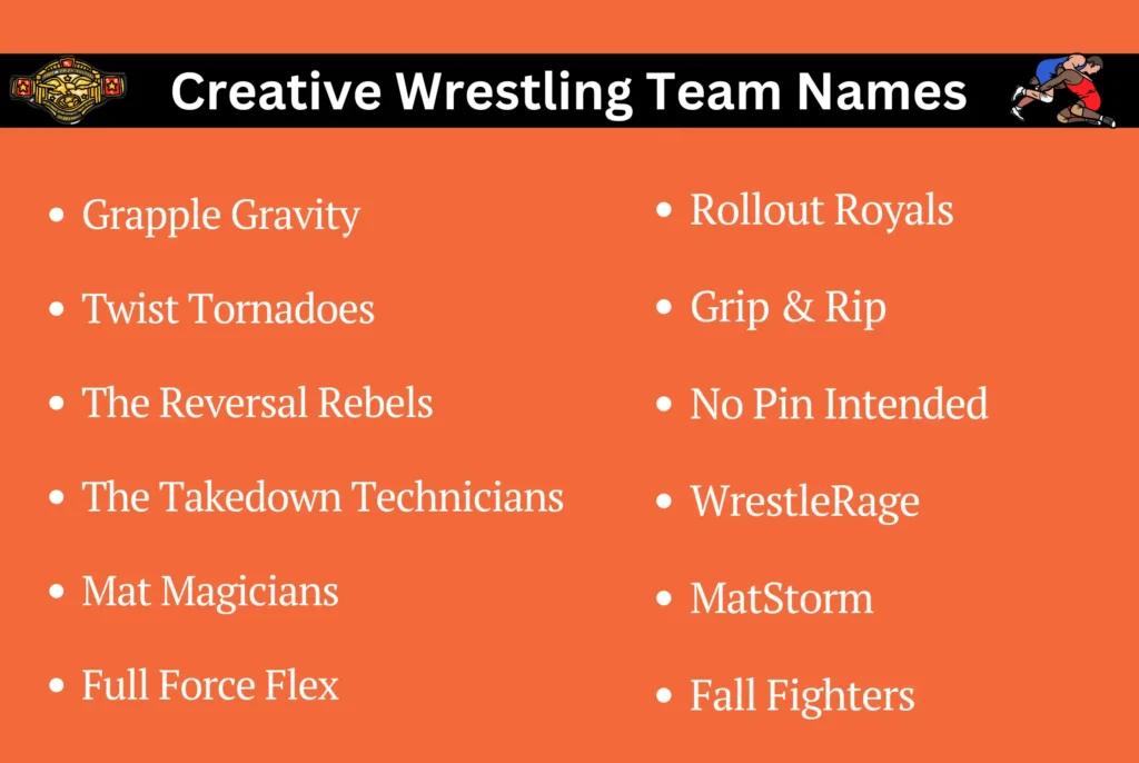 Creative Wrestling Team Names