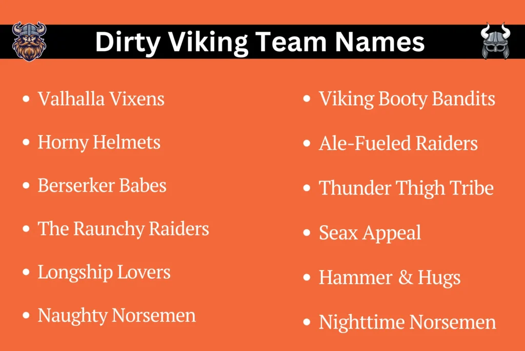 Dirty Viking Team Names