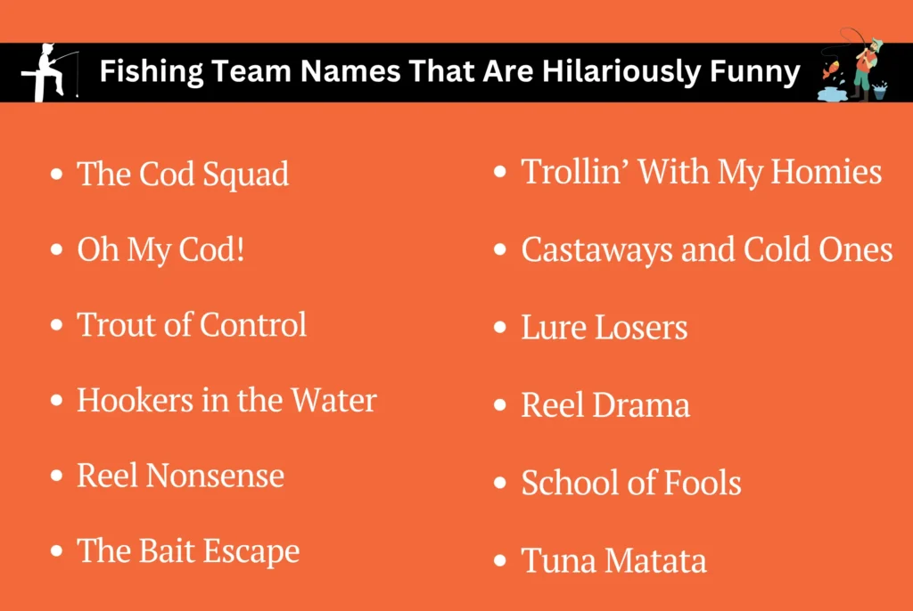 Fishing Team Names That Are Hilariously Funny