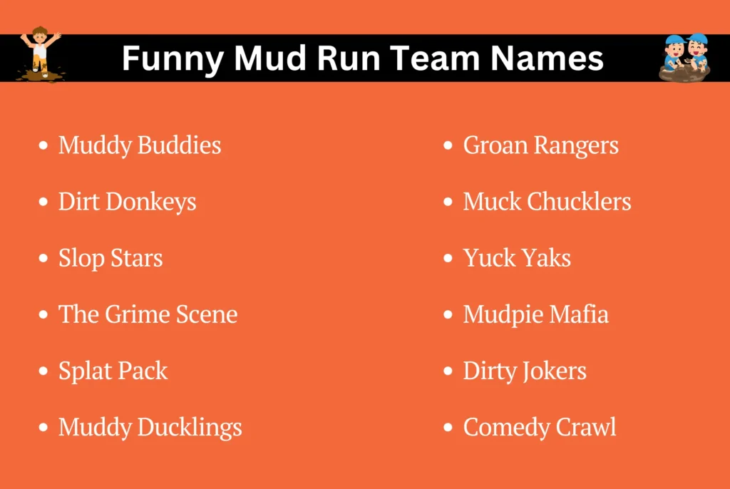 Funny Mud Run Team Names