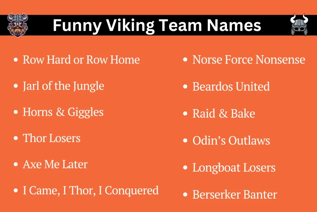 Funny Viking Team Names
