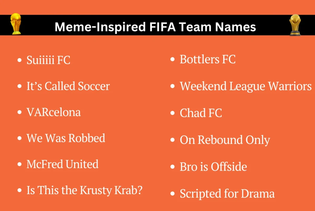 Meme-Inspired FIFA Team Names