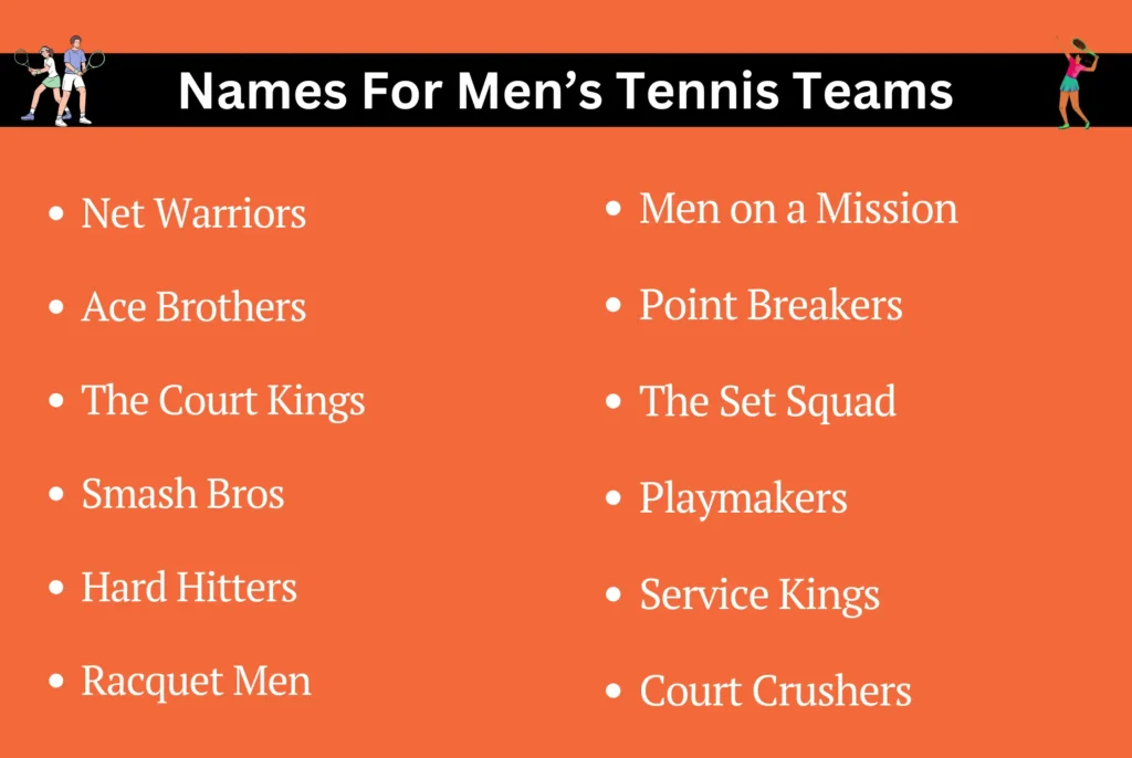 Names For Men’s Tennis Teams