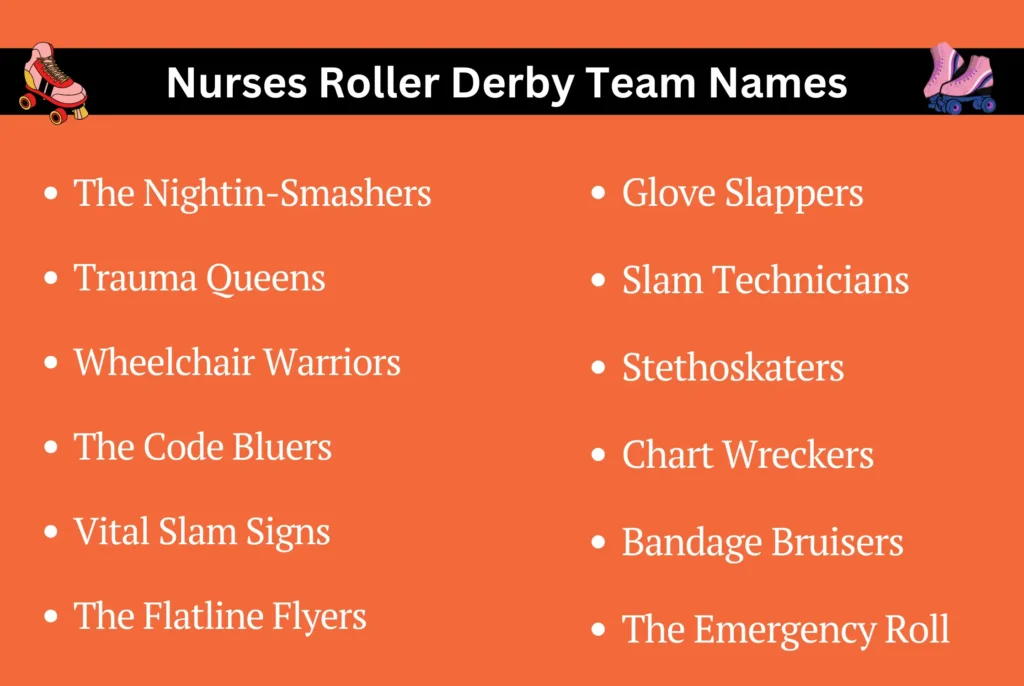 Nurses Roller Derby Team Names