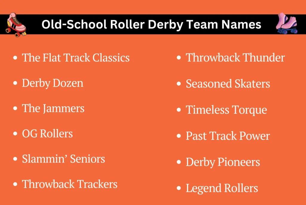 Old-School Roller Derby Team Names