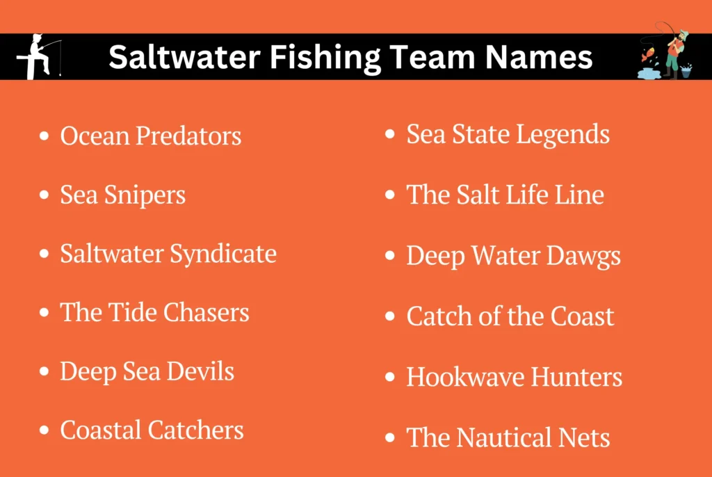 Saltwater Fishing Team Names