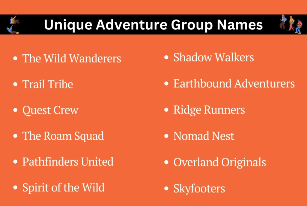 Unique Adventure Group Names