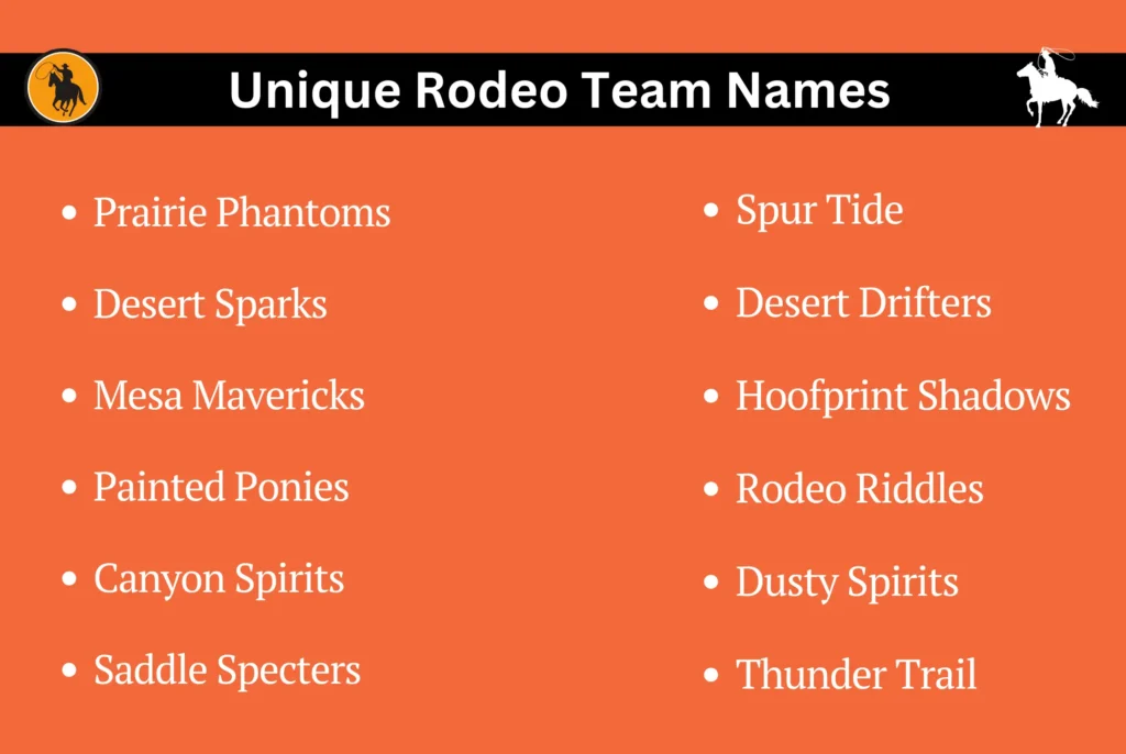 Unique Rodeo Team Names