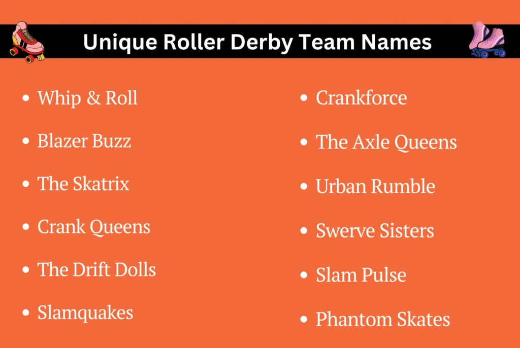 Unique Roller Derby Team Names