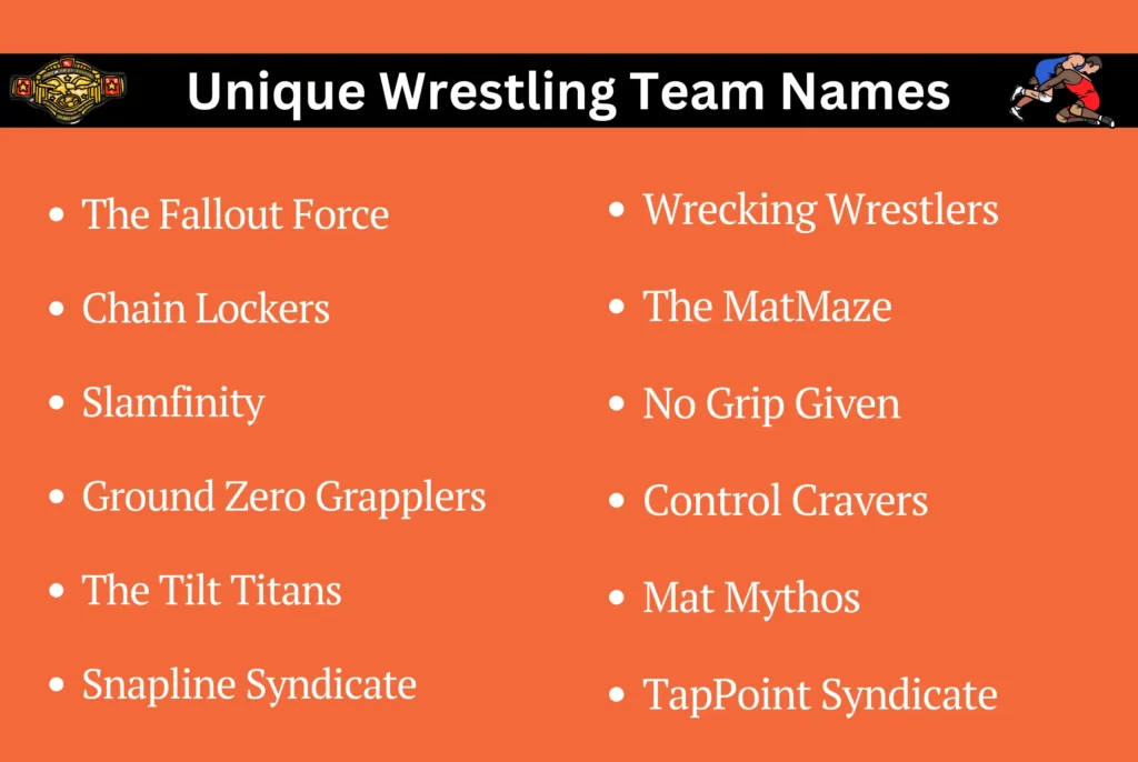 Unique Wrestling Team Names