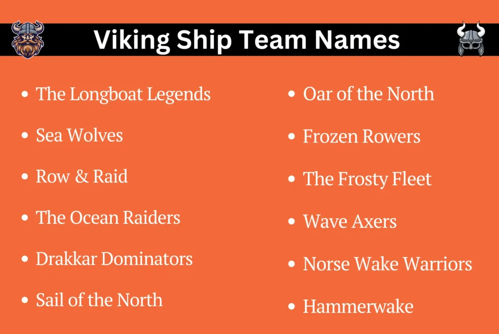 Viking Ship Team Names