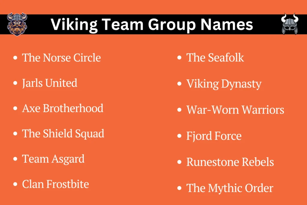Viking Team Group Names