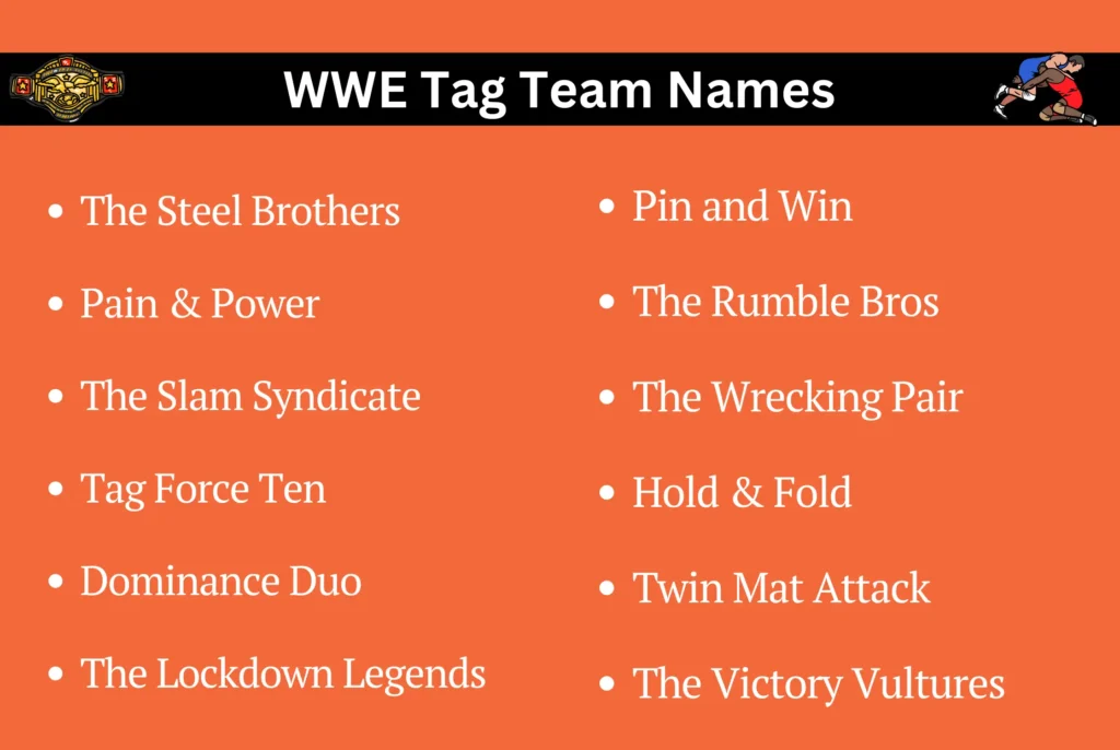 WWE Tag Team Names