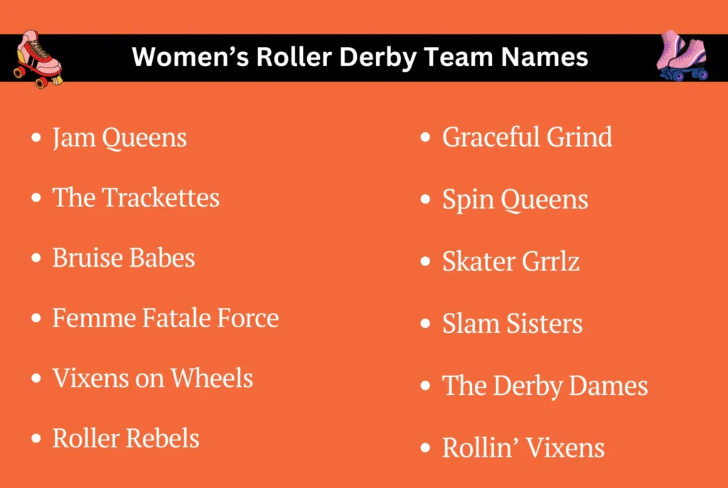 Women’s Roller Derby Team Names