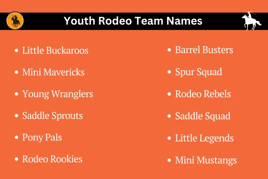 Youth Rodeo Team Names