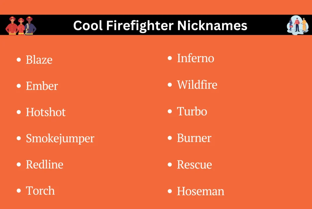 Cool Firefighter Nicknames