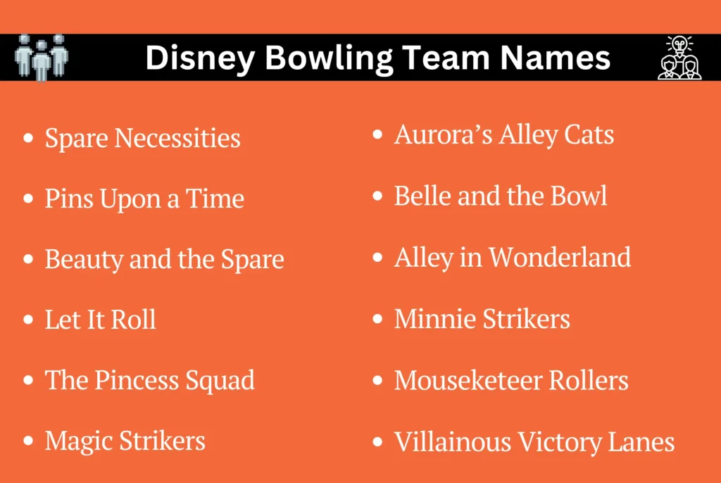 Disney Bowling Team Names