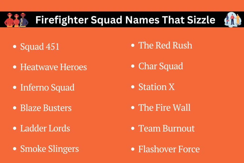 Firefighter Squad Names That Sizzle
