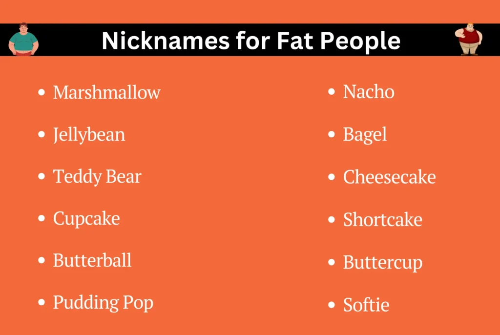 Nicknames for Fat People