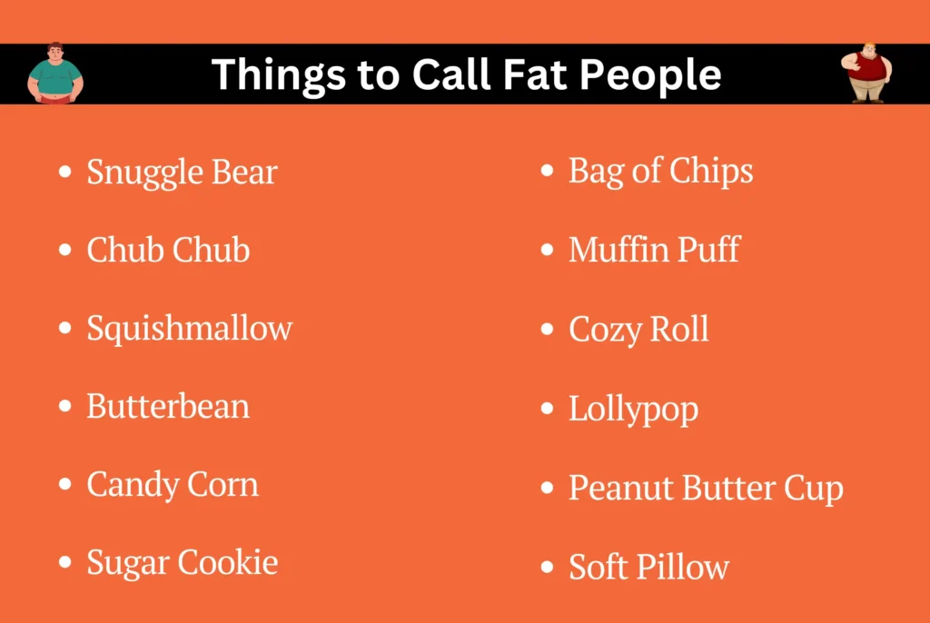 Things to Call Fat People