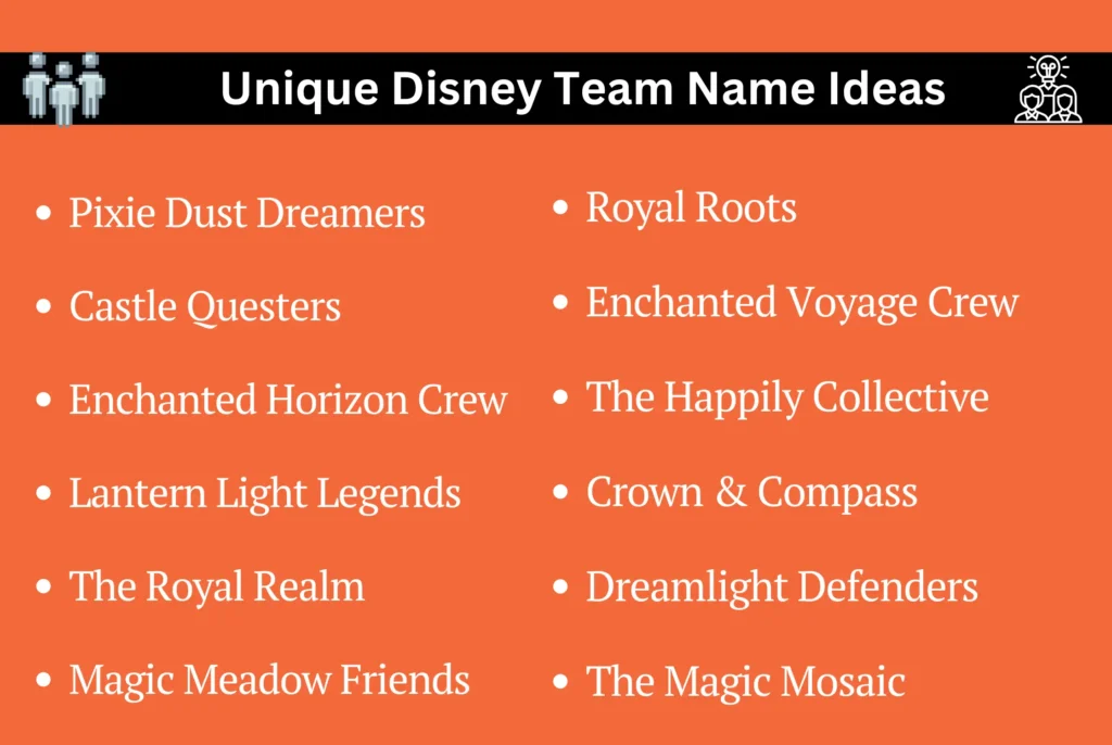 Unique Disney Team Name Ideas